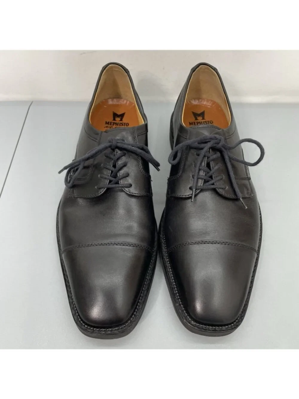 Mephisto Melchior Dress Oxfords Shoes Cap Toe Leather Black Mens 10.5